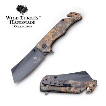 Wild Turkey Handmade Ball Bearing Pivot Folding Knife 4.75" Close WT-1199